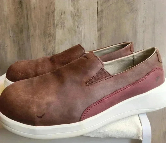 Red Wing Brown Leather Safety Slip On Steel Toe Shoes Size 8.5 Women's - Picture 4 of 9